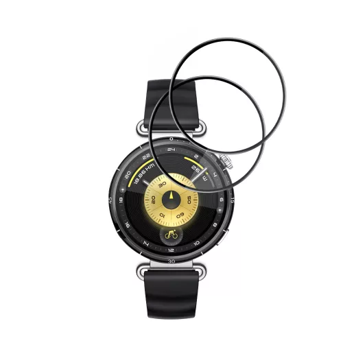 Techsuit - Nano Flex (2 pack) - Huawei Watch GT 6 41mm - Black