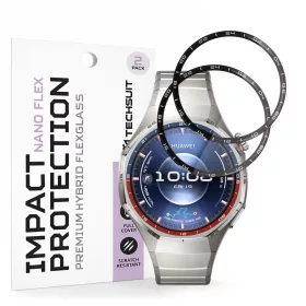   Techsuit - Nano Flex (2 pack) - Huawei Watch GT 6 Pro - Black