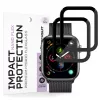 Techsuit - Nano Flex (2 pack) - Apple Watch 4 / 5 /6 / SE / SE 2 / SE 3 44mm - Black