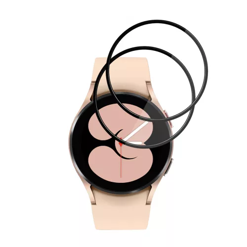 Techsuit - Nano Flex (2 pack) - Samsung Galaxy Watch4 40mm - Black