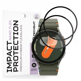   Techsuit - Nano Flex (2 pack) - Samsung Galaxy Watch7 40mm - Black