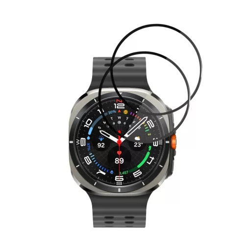 Techsuit - Nano Flex (2 pack) - Samsung Galaxy Watch Ultra 47mm - Black