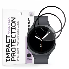   Techsuit - Nano Flex (2 pack) - Samsung Galaxy Watch8 40mm - Black
