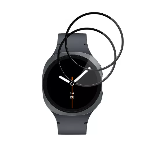 Techsuit - Nano Flex (2 pack) - Samsung Galaxy Watch8 40mm - Black