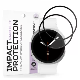   Techsuit - Nano Flex (2 pack) - Samsung Galaxy Watch8 44mm - Black