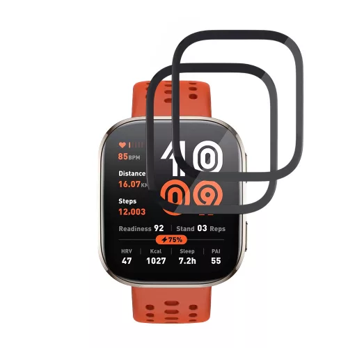 Techsuit - Nano Flex (2 pack) - Amazfit Bip 6 - Black