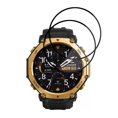 Techsuit - Nano Flex (2 pack) - Amazfit T-Rex 3 Pro 48mm - Black