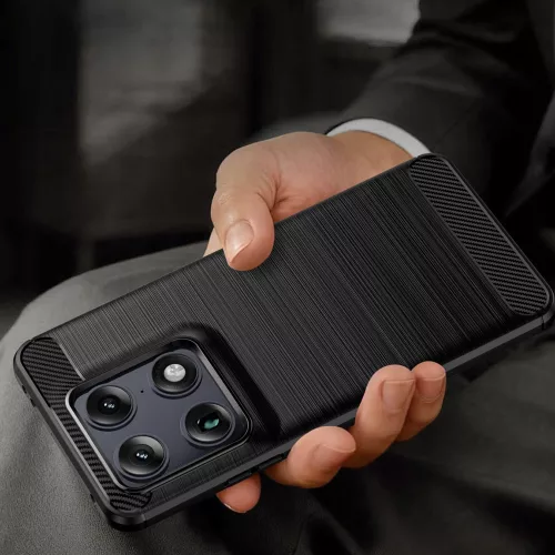 Techsuit - Carbon szilikon tok - Motorola Signature - Fekete