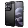 Techsuit - Carbon szilikon tok - Motorola Moto G77 / G67 - Fekete