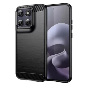   Techsuit - Carbon szilikon tok - Motorola Moto G77 / G67 - Fekete