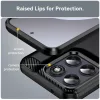 Techsuit - Carbon szilikon tok - Motorola Moto G77 / G67 - Fekete