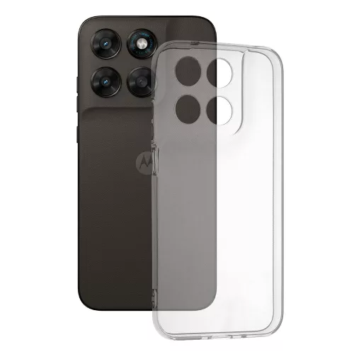 Techsuit - Clear Silicone - Motorola Moto G77 / G67 - Transparent
