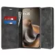 Techsuit - Confy Cover kinyitható tok - Motorola Moto G77 / G67 - Fekete