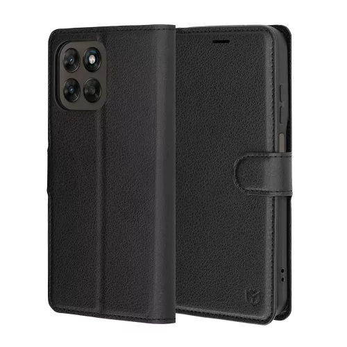 Techsuit - Leather Folio - Motorola Moto G77 / G67 - Black