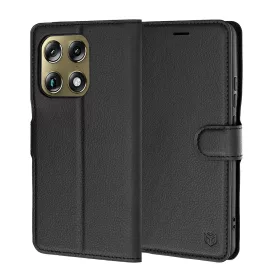   Techsuit - Leather Folio kinyitható tok - Motorola Signature - Fekete
