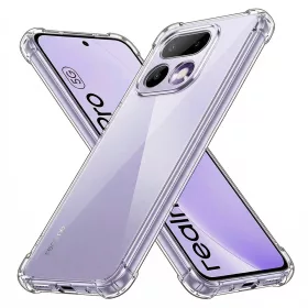   Techsuit - Shockproof Átlátszó Ütésálló Szilikon tok - Realme 16 Pro - Átlátszó