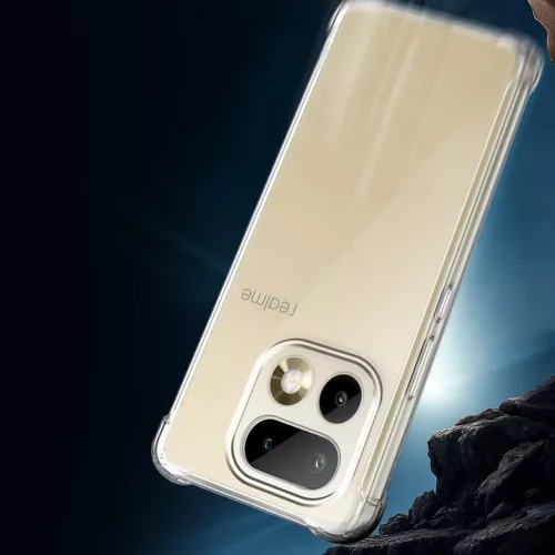 Techsuit - Shockproof Átlátszó Ütésálló Szilikon tok - Realme 16 Pro - Átlátszó