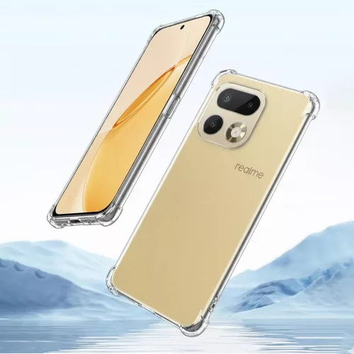 Techsuit - Shockproof Átlátszó Ütésálló Szilikon tok - Realme 16 Pro+ - Átlátszó