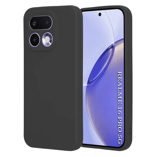 Techsuit - SoftFlex szilikon tok - Realme 16 Pro - Fekete