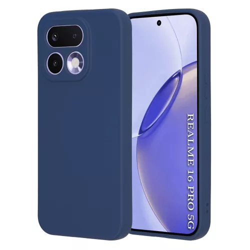 Techsuit - SoftFlex szilikon tok - Realme 16 Pro - Sötétkék