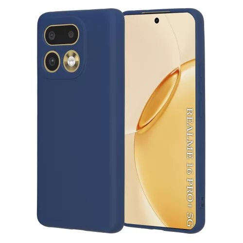 Techsuit - SoftFlex szilikon tok - Realme 16 Pro+ - Sötétkék
