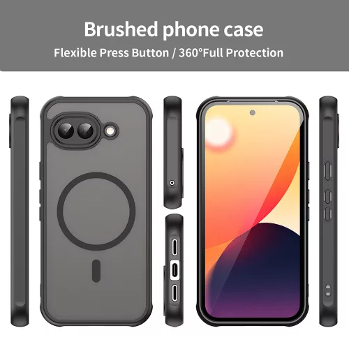 Techsuit - HaloFrost II MagSafe tok - Google Pixel 10a - Fekete