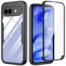   Techsuit - ColorVerse 360 tok kijelzővédővel - Google Pixel 10a - Fekete