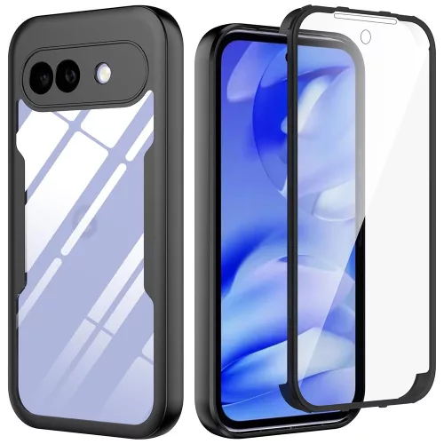 Techsuit - ColorVerse 360 tok kijelzővédővel - Google Pixel 10a - Fekete