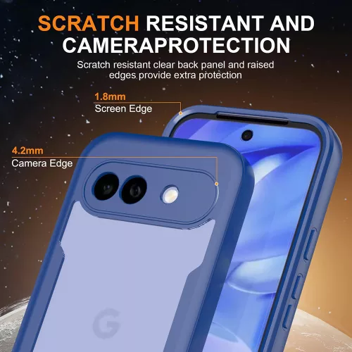Techsuit - ColorVerse 360 tok kijelzővédővel - Google Pixel 10a - Kék