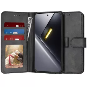   Techsuit - Diary Book kinyitható tok - Xiaomi Poco X8 Pro Max - Fekete