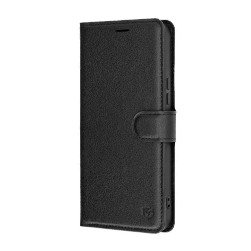 Techsuit - Leather Folio kinyitható tok - Xiaomi Poco X8 Pro Max - Fekete