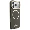 Guess - IML Csillámos Felirat Pántos MagSafe (GUHMP17X5HTGSMSK) - iPhone 17 Pro Max - Fekete
