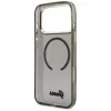 Guess - IML Csillámos Felirat Pántos MagSafe (GUHMP17X5HTGSMSK) - iPhone 17 Pro Max - Fekete