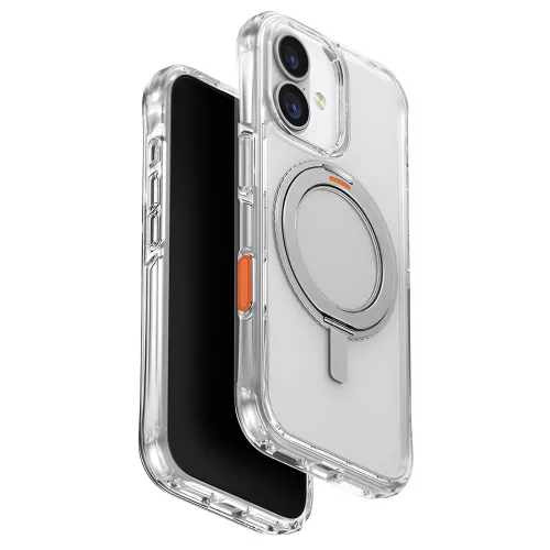 UNIQ - Swivix 360° tok kitámasztóval - iPhone 17 - Ezüst