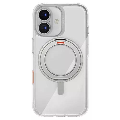 UNIQ - Swivix 360° tok kitámasztóval - iPhone 17 - Ezüst