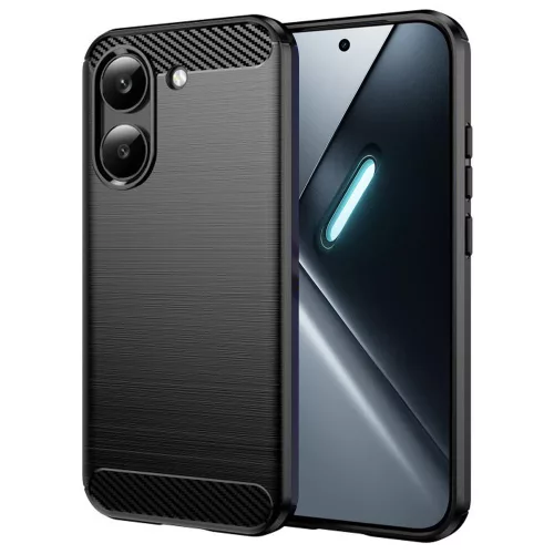 Techsuit - Carbon szilikon tok - Xiaomi Poco X8 Pro - Fekete