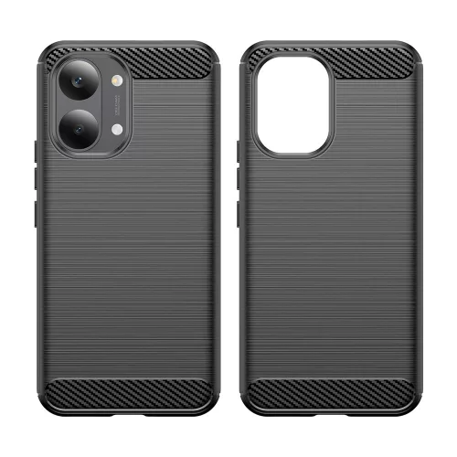 Techsuit - Carbon szilikon tok - Xiaomi Poco X8 Pro Max - Fekete