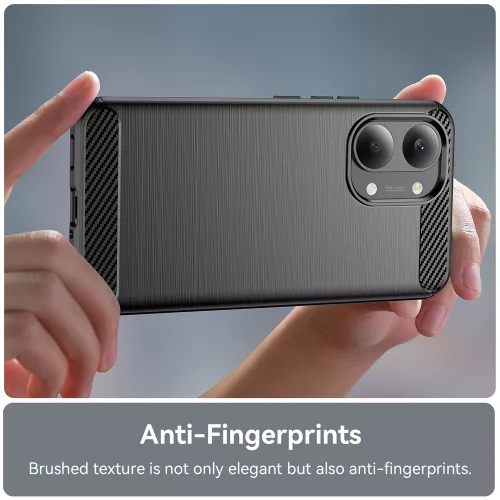 Techsuit - Carbon szilikon tok - Xiaomi Poco X8 Pro Max - Fekete