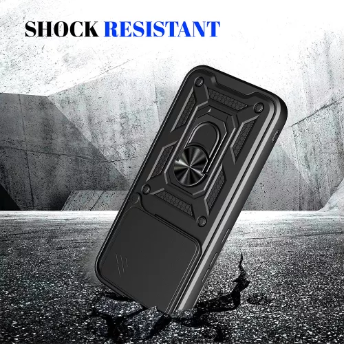 Techsuit - Camshield ütésálló tok - Xiaomi Poco X8 Pro - Fekete