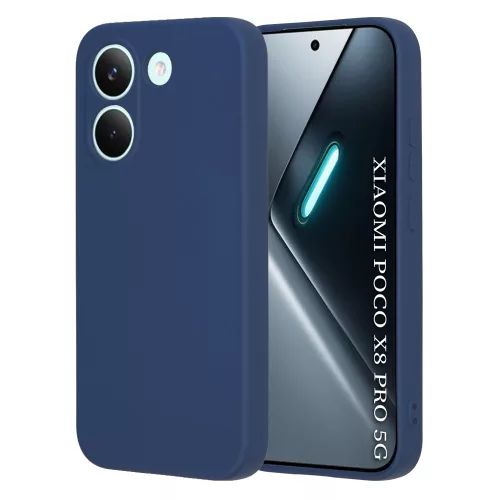 Techsuit - SoftFlex szilikon tok - Xiaomi Poco X8 Pro - Sötétkék