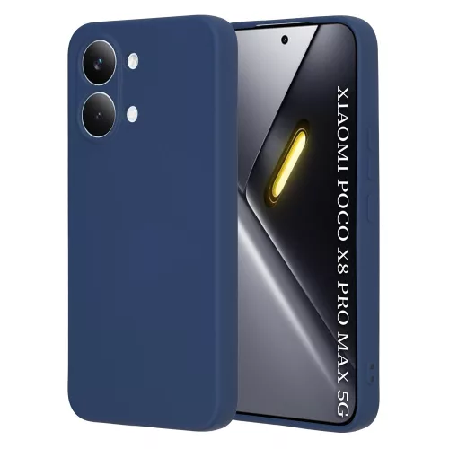 Techsuit - SoftFlex szilikon tok - Xiaomi Poco X8 Pro Max - Sötétkék