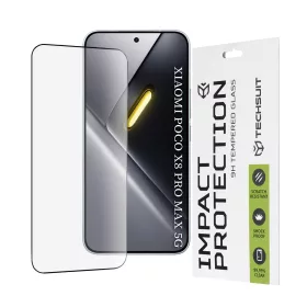   Techsuit - 111D Full Cover / Full Glue Glass - Xiaomi Poco X8 Pro Max - Black