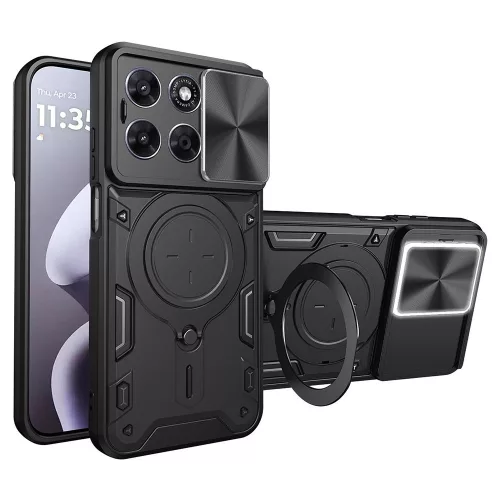 Techsuit - CamGuard Pro tok ütésálló tok - Motorola Moto G77 / G67 - Fekete