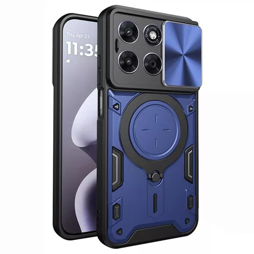 Techsuit - CamGuard Pro tok ütésálló tok - Motorola Moto G77 / G67 - Kék