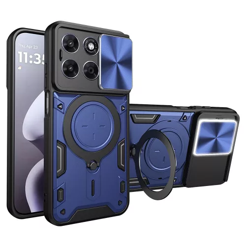 Techsuit - CamGuard Pro tok ütésálló tok - Motorola Moto G77 / G67 - Kék