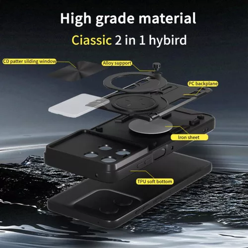 Techsuit - CamGuard Pro tok ütésálló tok - Motorola Moto G77 / G67 - Kék