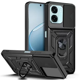   Techsuit - CamShield ütésálló tok - Oppo A6x 4G / A6x 5G - Fekete