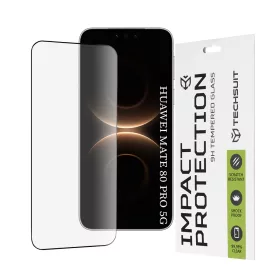   Techsuit - 111D Full Cover / Full Glue üvegfólia - Huawei Mate 80 Pro - Fekete