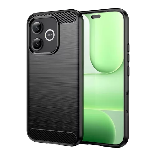 Techsuit - Carbon szilikon tok - Honor 600 Lite - Fekete