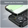 Techsuit - Carbon szilikon tok - Honor 600 Lite - Fekete